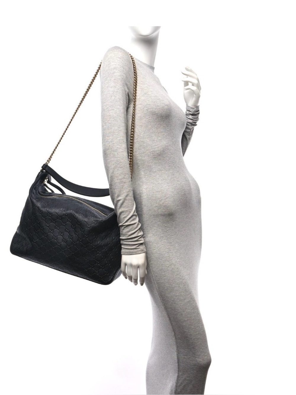 Guccissima signature large Linea A hobo bag